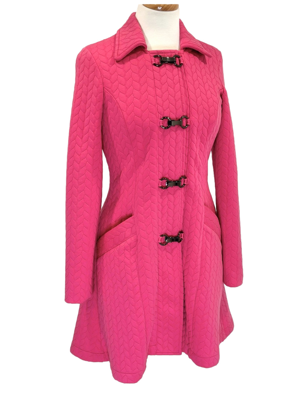 Luc Fontaine pink quilted coat